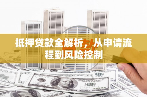 榕城抵押贷款全解析，从申请流程到风险控制