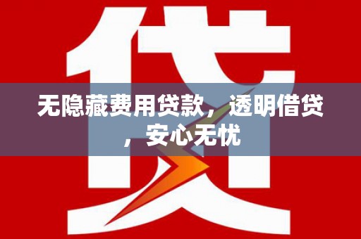 榕城无隐藏费用贷款，透明借贷，安心无忧