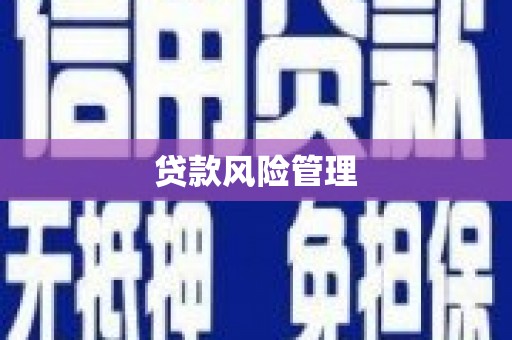 榕城贷款风险管理
