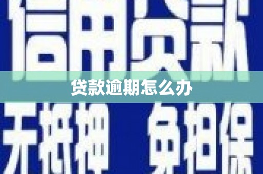 榕城贷款逾期怎么办