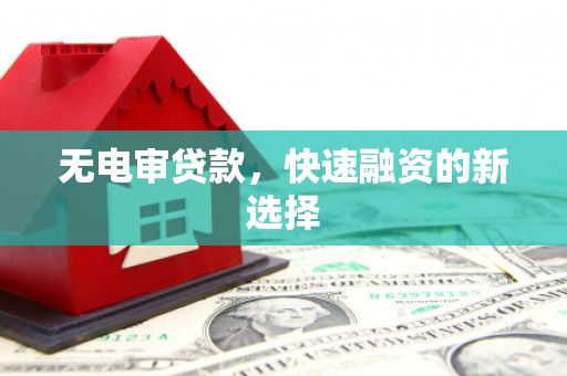 榕城无电审贷款，快速融资的新选择