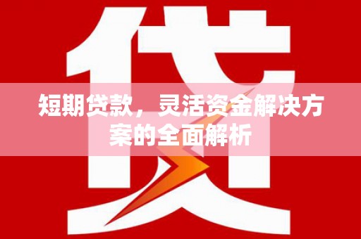 榕城短期贷款，灵活资金解决方案的全面解析
