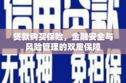 榕城贷款购买保险，金融安全与风险管理的双重保障