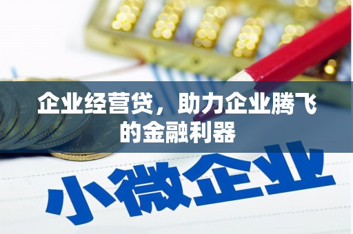 榕城企业经营贷，助力企业腾飞的金融利器