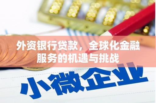 榕城外资银行贷款，全球化金融服务的机遇与挑战