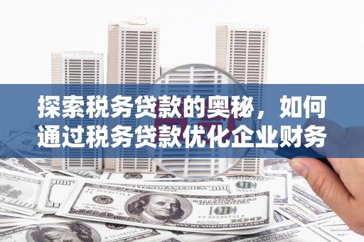 榕城探索税务贷款的奥秘，如何通过税务贷款优化企业财务