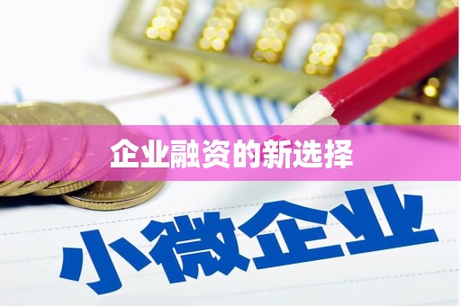 榕城企业融资的新选择