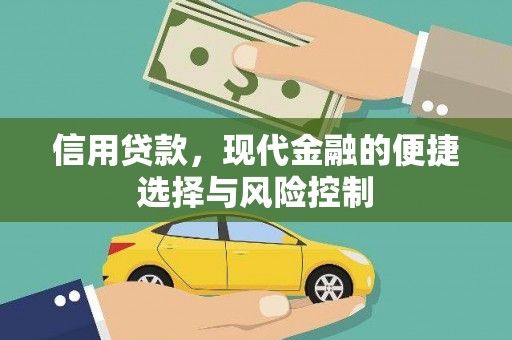 榕城信用贷款，现代金融的便捷选择与风险控制