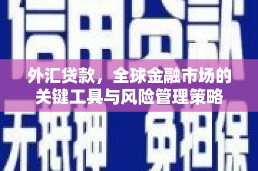 榕城外汇贷款，全球金融市场的关键工具与风险管理策略
