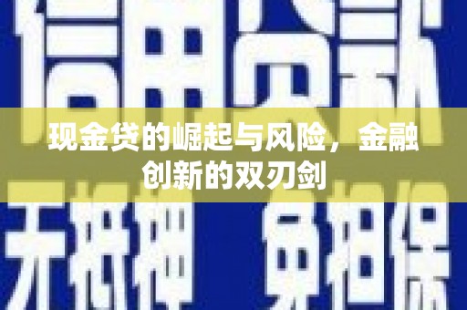 榕城现金贷的崛起与风险，金融创新的双刃剑