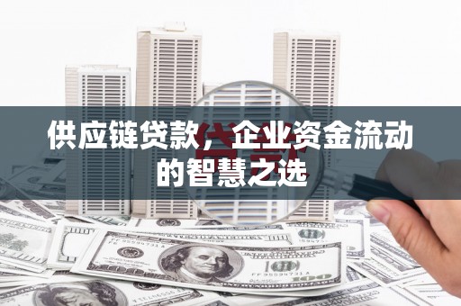 榕城供应链贷款，企业资金流动的智慧之选