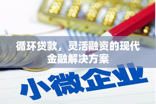 榕城循环贷款，灵活融资的现代金融解决方案