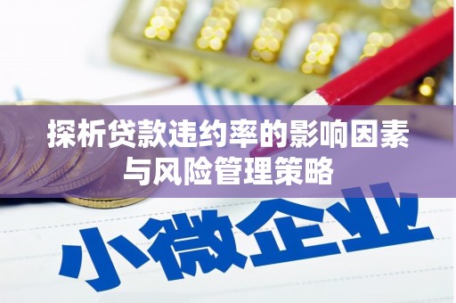 榕城探析贷款违约率的影响因素与风险管理策略