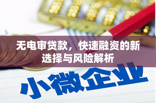 榕城无电审贷款，快速融资的新选择与风险解析