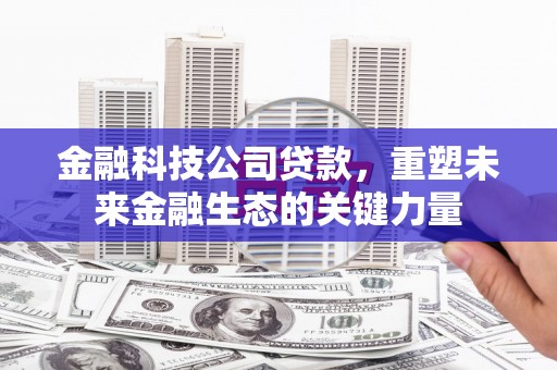 榕城金融科技公司贷款，重塑未来金融生态的关键力量