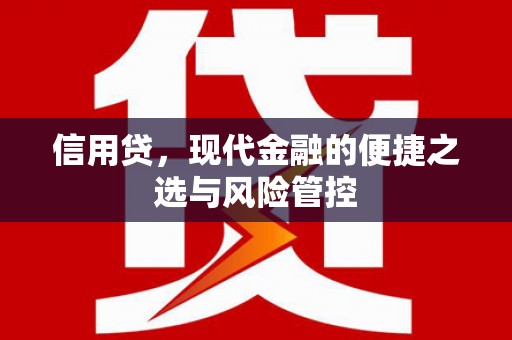 榕城信用贷，现代金融的便捷之选与风险管控