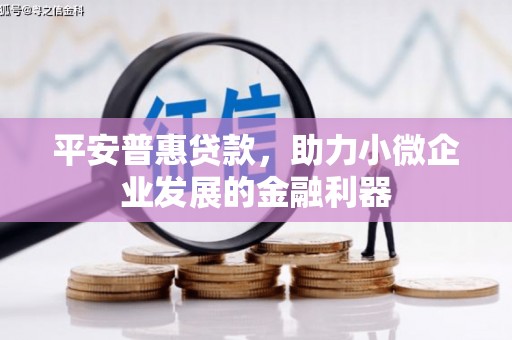 榕城平安普惠贷款，助力小微企业发展的金融利器