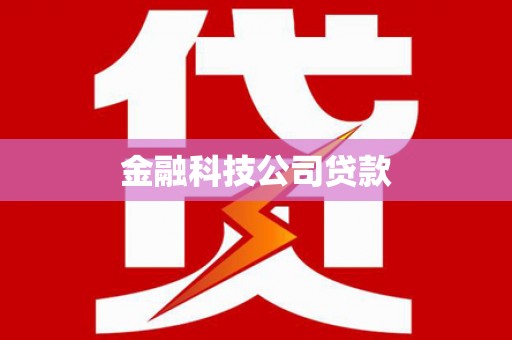 榕城金融科技公司贷款
